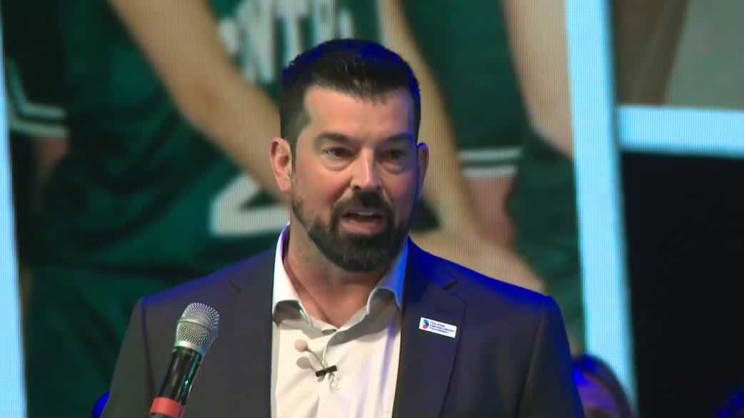 OSU coach Ryan Day returns home to speak with NH students about mental health