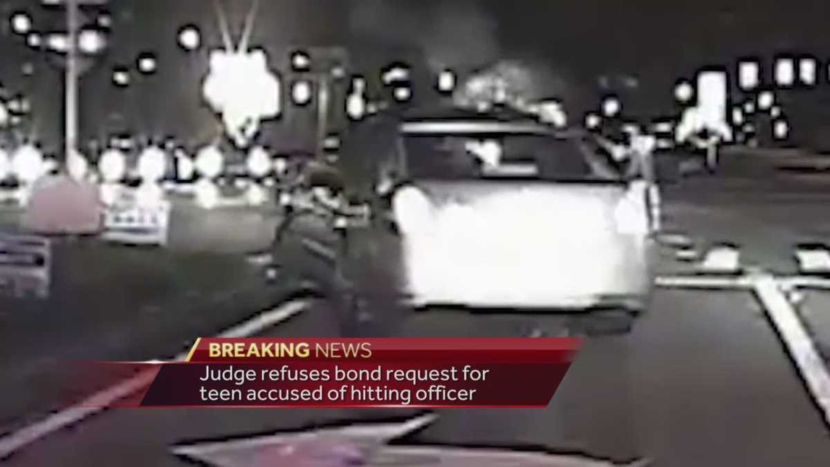 Judge refuses bond request for teen accused of hitting officer