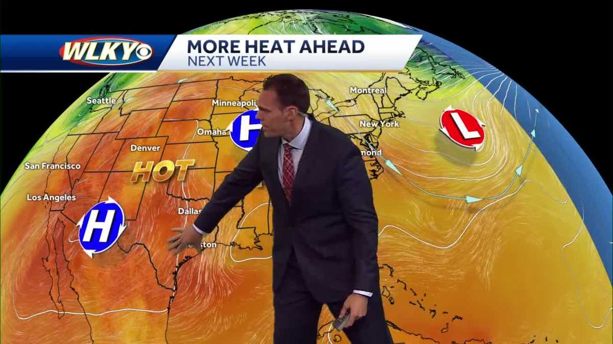 More heat ahead with some storm chances
