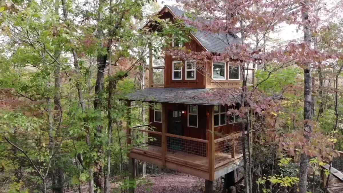 South Carolina: Couple builds livable treehouse