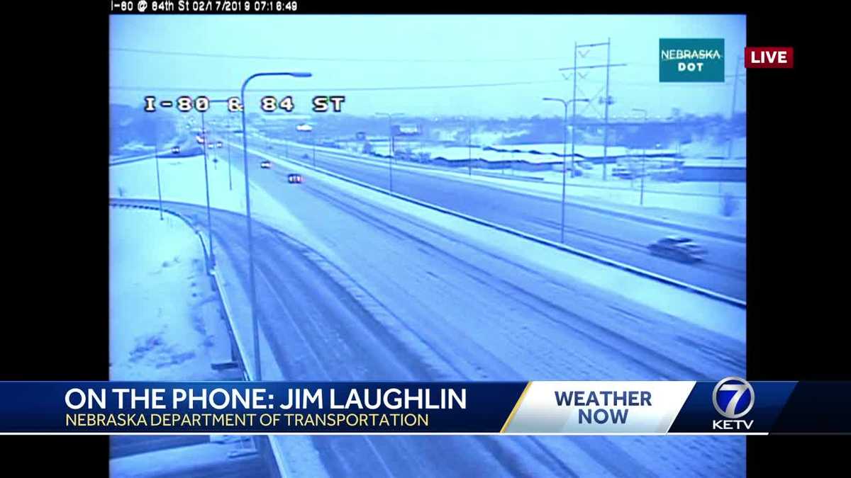 Nebraska DOT updates road conditions after snowfall Sunday