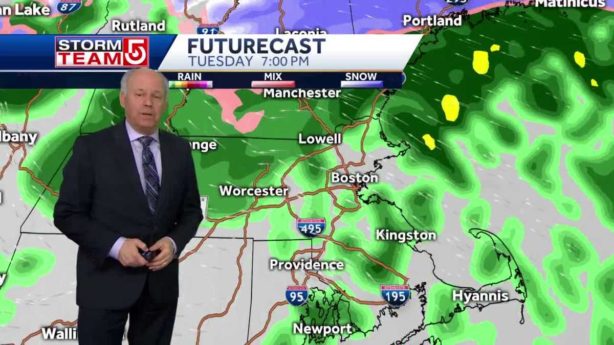 Video: Rain, wintry mix to move out later tonight