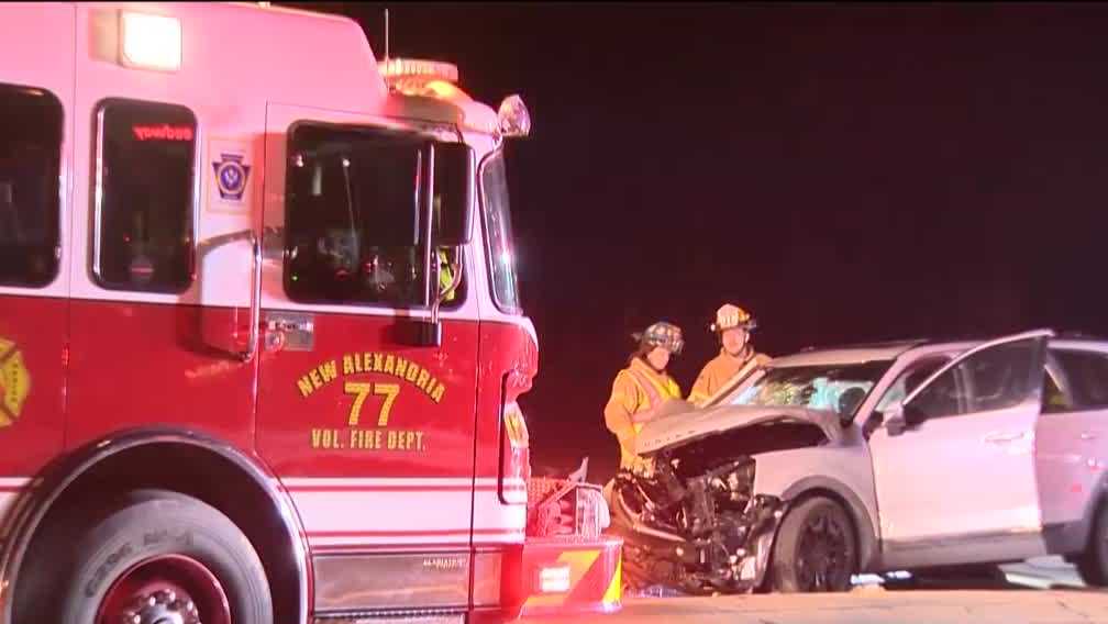 Two people taken to hospital following crash involving tractor-trailer ...