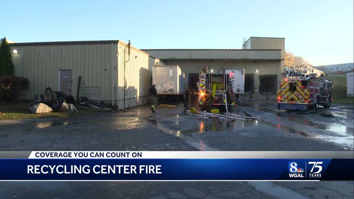Paper shredder causes fire at large recycling center in York County, Pa.