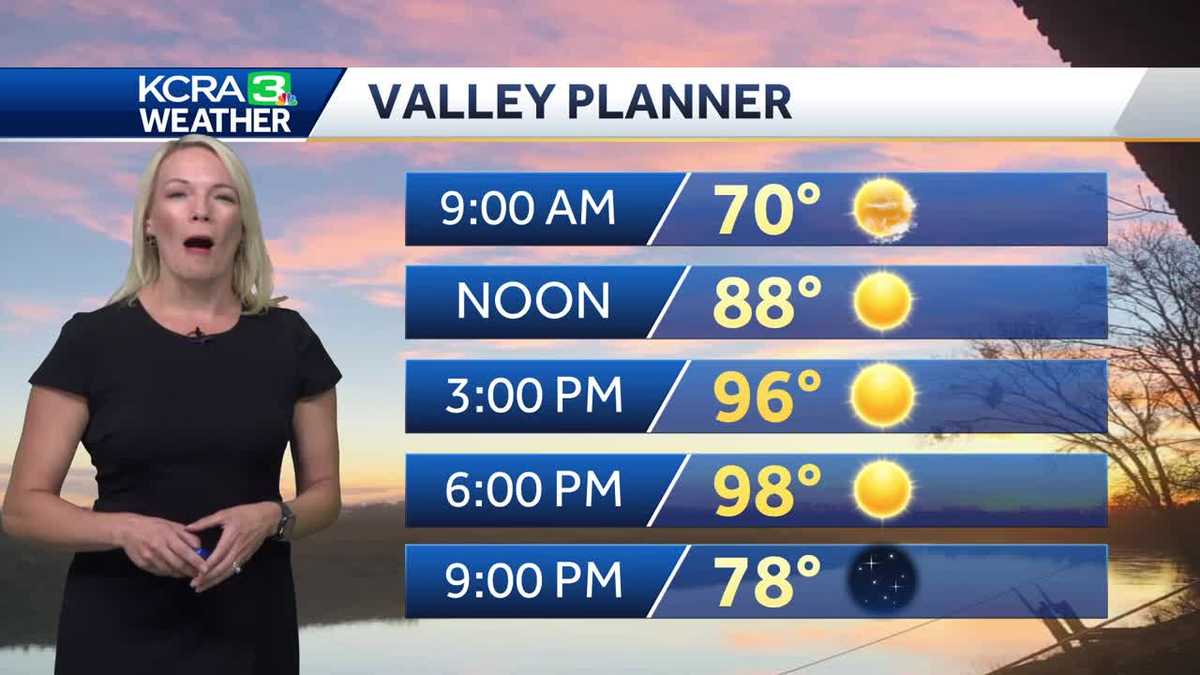Staying warm with increasing clouds and Sierra Showers by Tuesday
