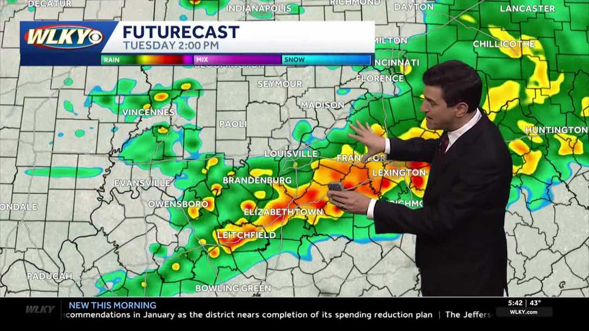 Impact weather: Rain and storms likely Tuesday