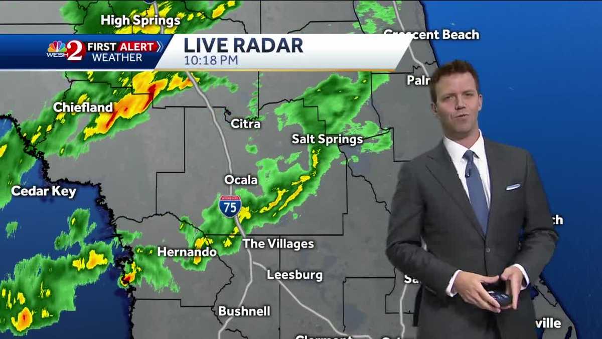 Few showers early Sunday