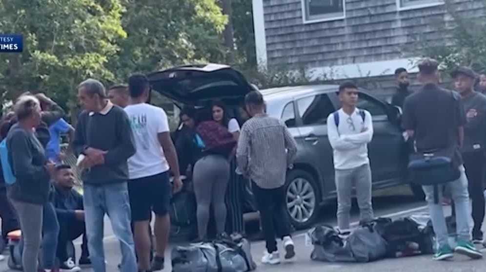 Migrants at Martha's Vineyard moving to Cape Cod military base