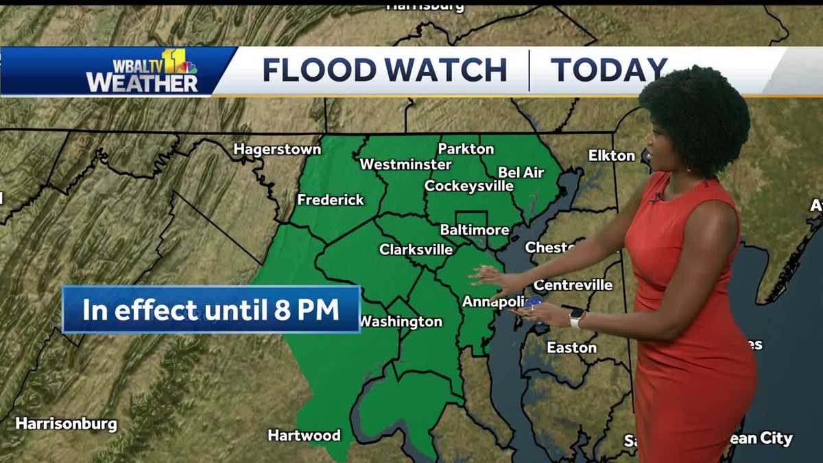 Flood Watch in effect for most of Maryland