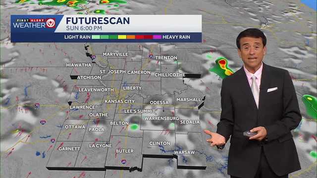 Isolated Showers Sunday