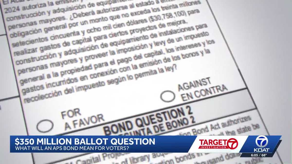 Albuquerque voters faced with 12 general obligation bonds on ballot, including $350 million to APS