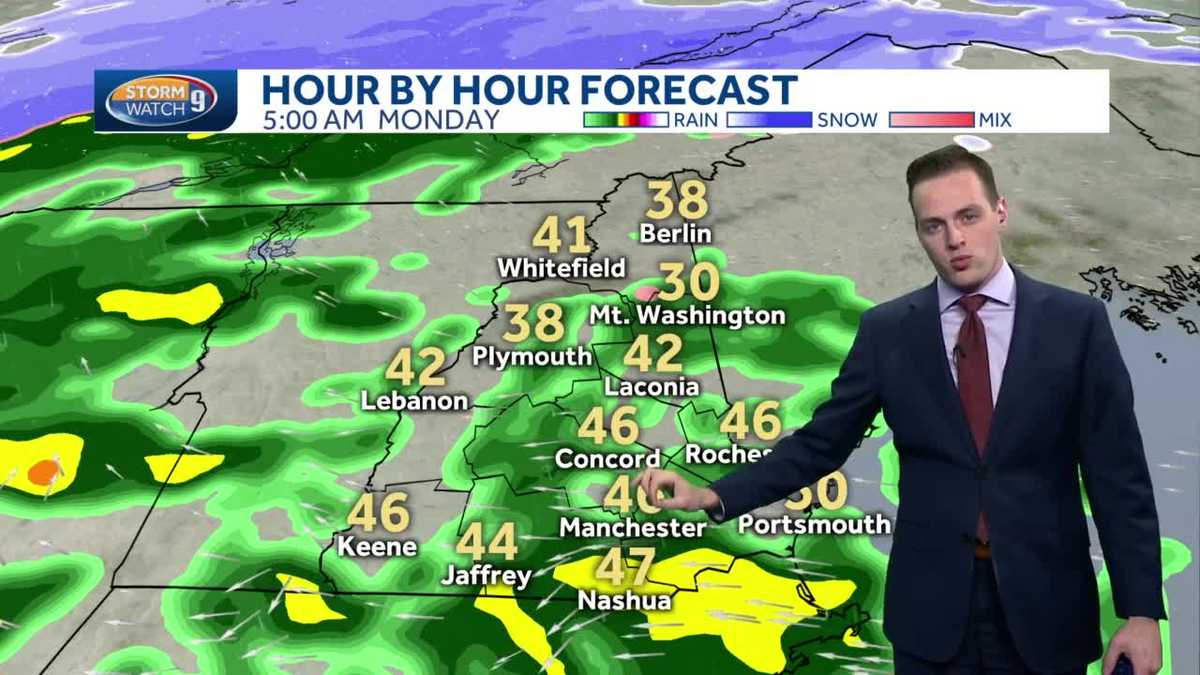 Watch: Wintry mix on Sunday