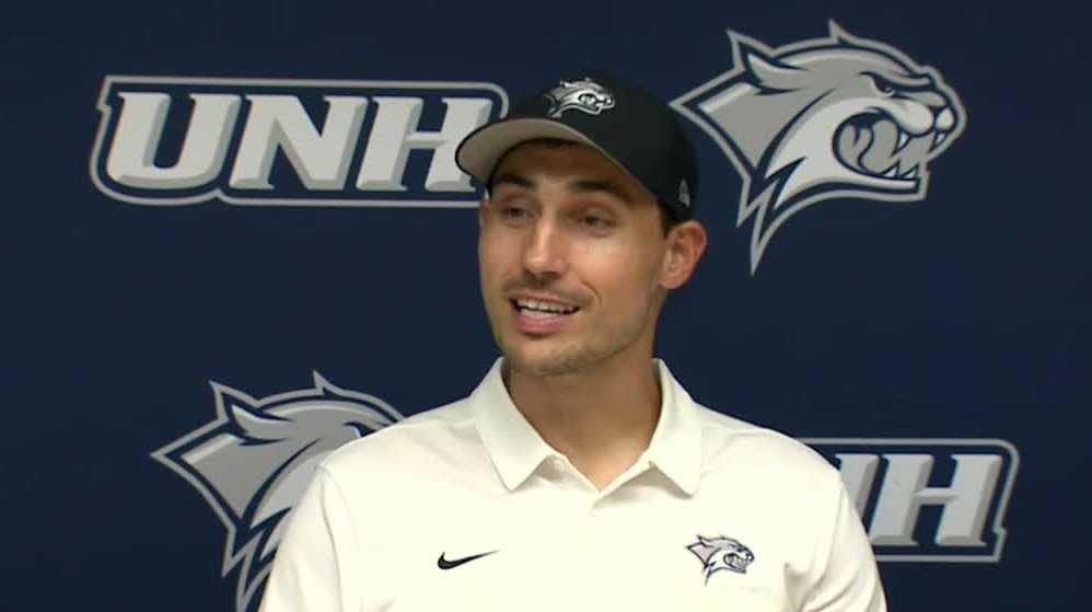 Sean Goldrich wins first game as UNH head coach