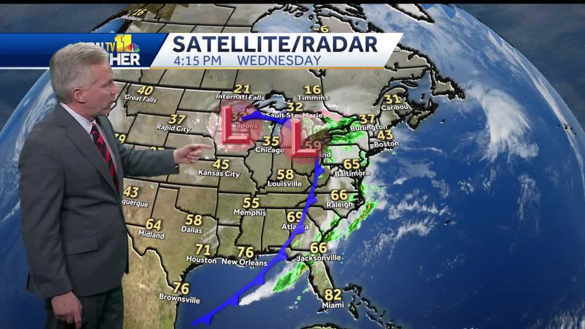One more mild day before cold front moves through