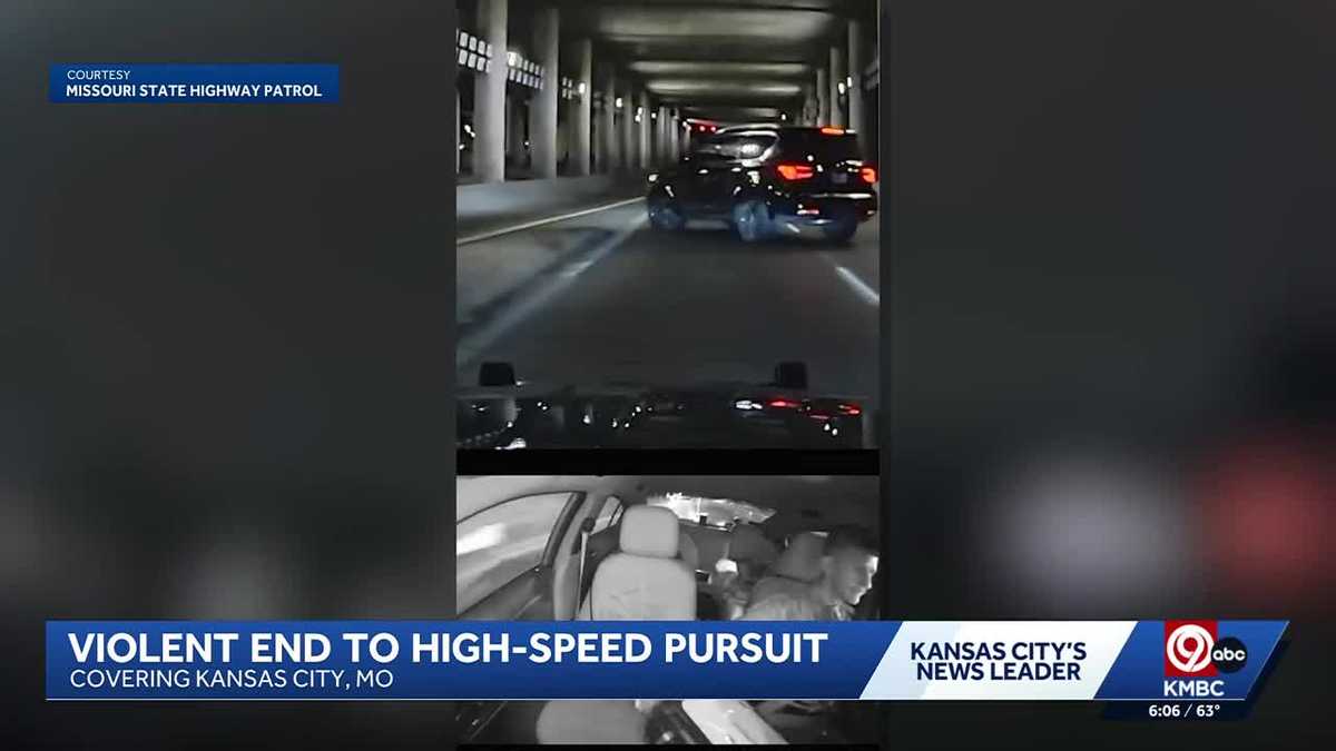 Missouri Highway Patrol video shows trooper ramming wrong-way driver on I-670