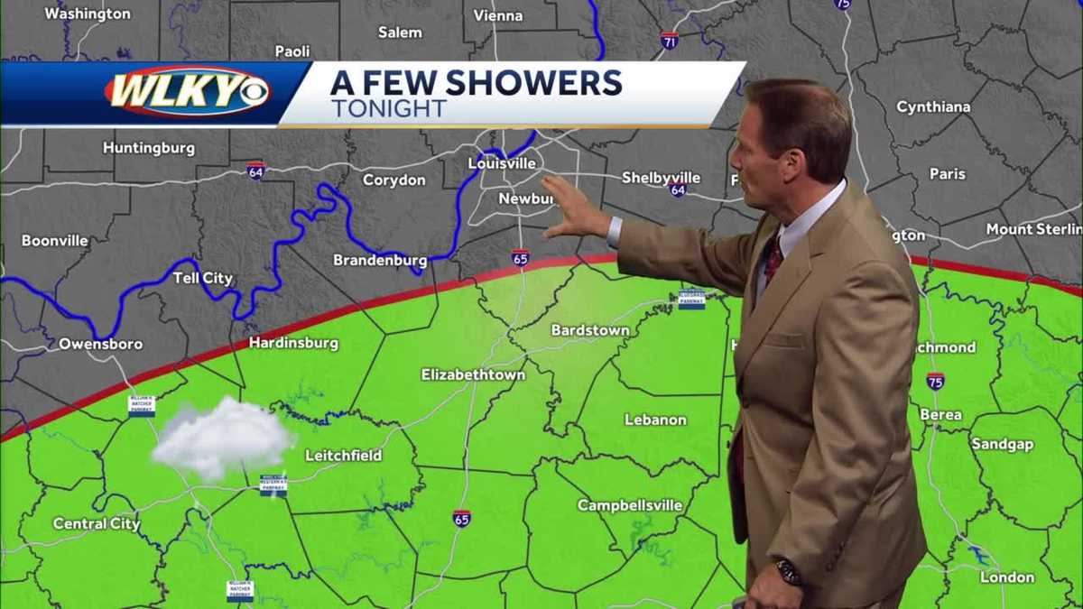 Few showers possible tonight