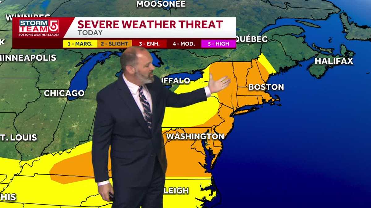 Storms may bring damaging winds downpours