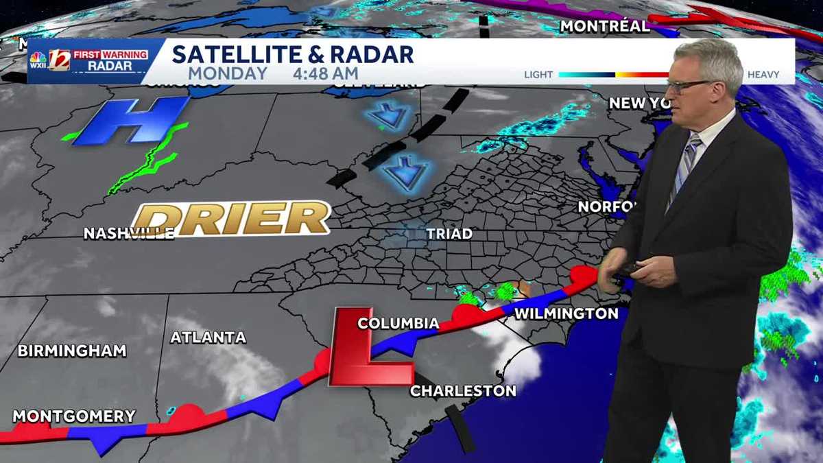 Comfortable Triad weather settles in briefly