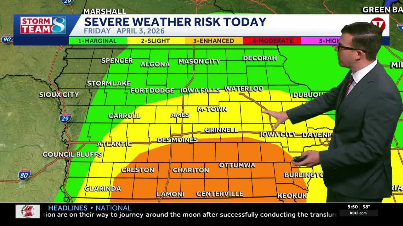 Iowa weather: Thunderstorms return bringing another round of severe weather