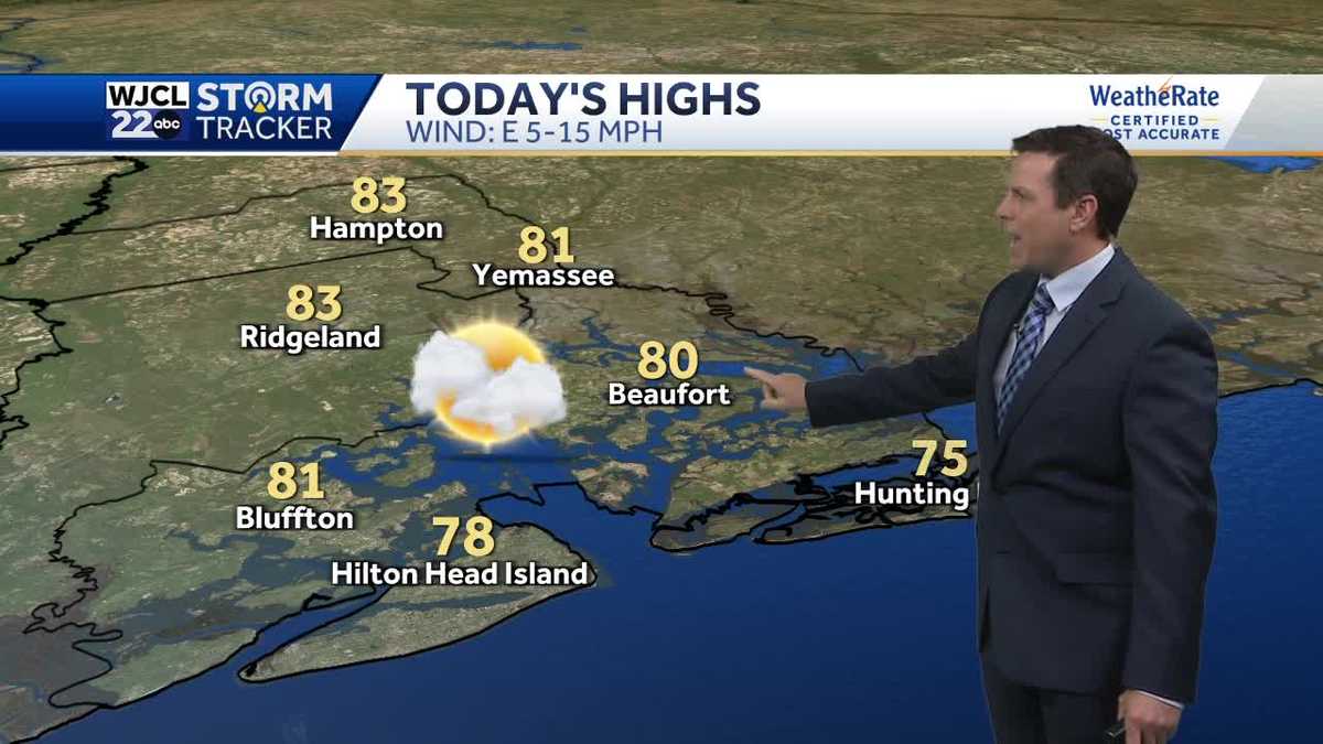 Another pleasant day with spotty afternoon showers - WJCL