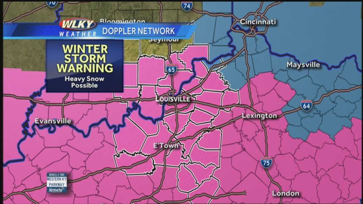 WINTER STORM WARNING SUNDAY INTO MONDAY
