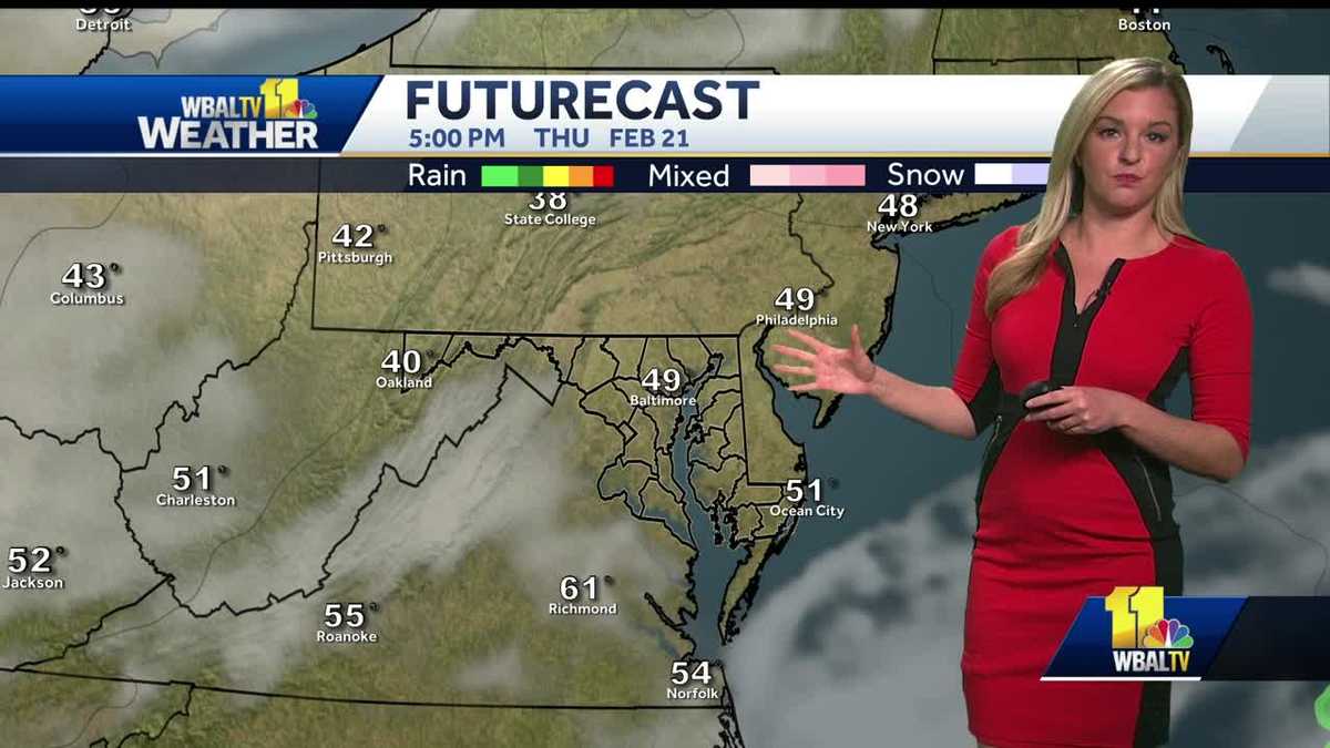 Sunny skies break up winter weather Thursday afternoon