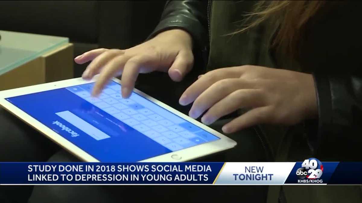 Study done in 2018 shows social media linked to depression in young adults