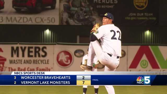 Vermont Lake Monsters never surrender lead in Futures League Semifinals, take 7-2 win over the Worcester Bravehearts - Vimarsana News