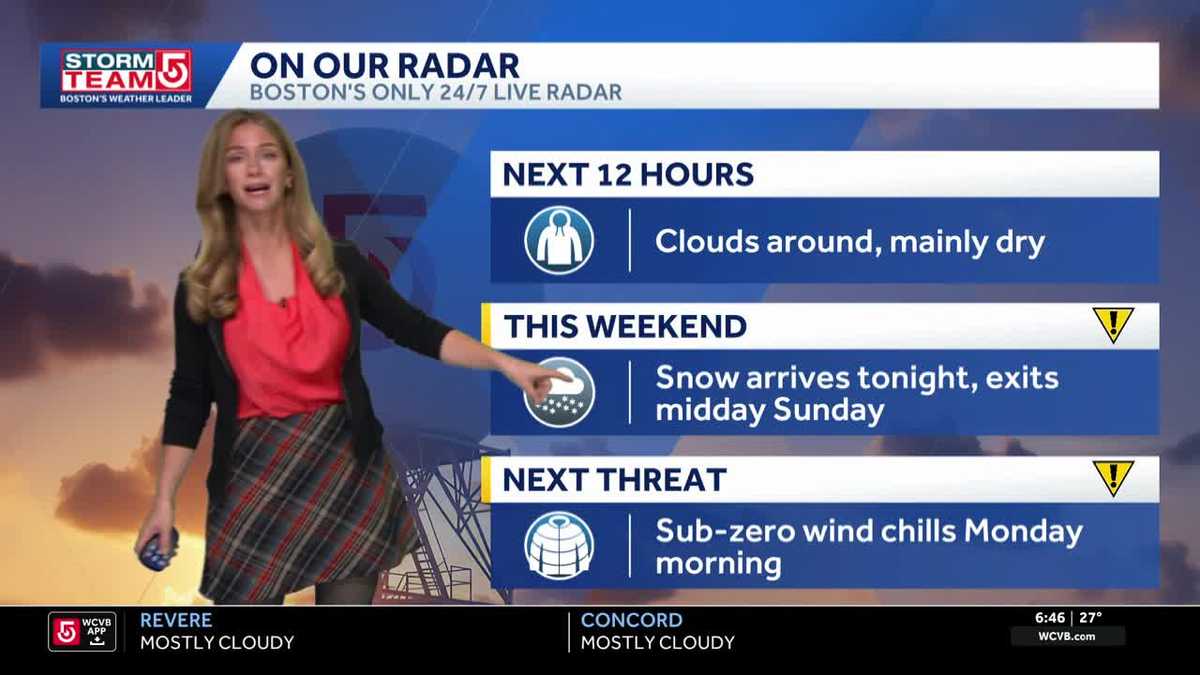 Video- Snow Tonight Followed By Bitter Cold