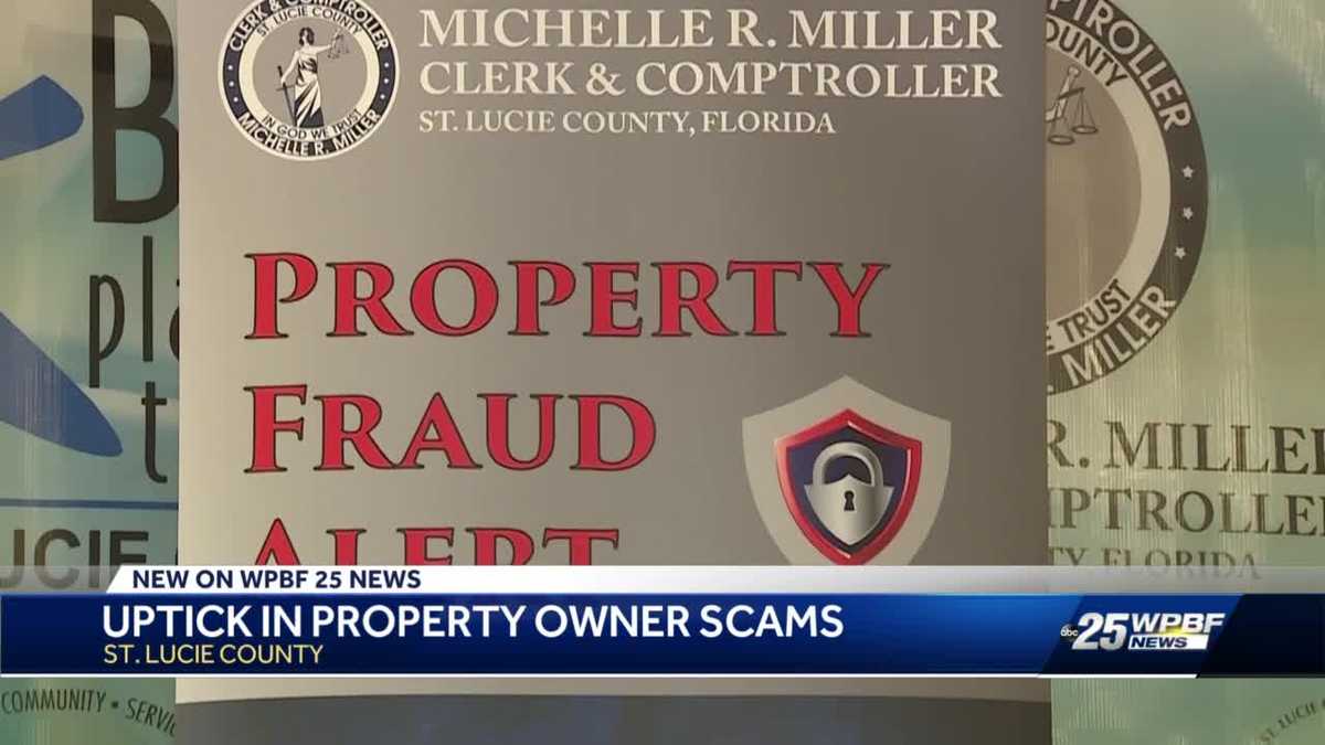 Property owners are urged to sign up for fraud alert program