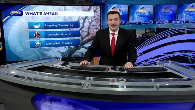 New Hampshire video forecast: Cooler with scattered showers 