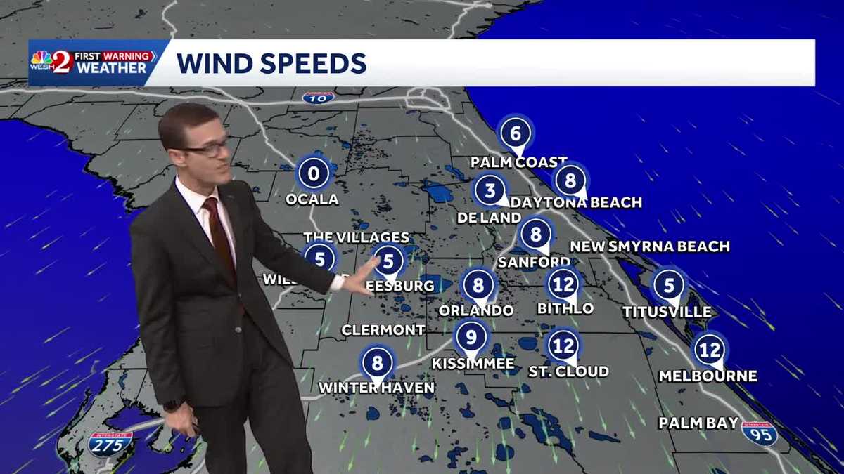 Chilly start, milder finish for Tuesday in Central Florida