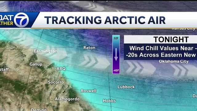 Arctic air in eastern New Mexico causing dangerous wind chills - Vimarsana News