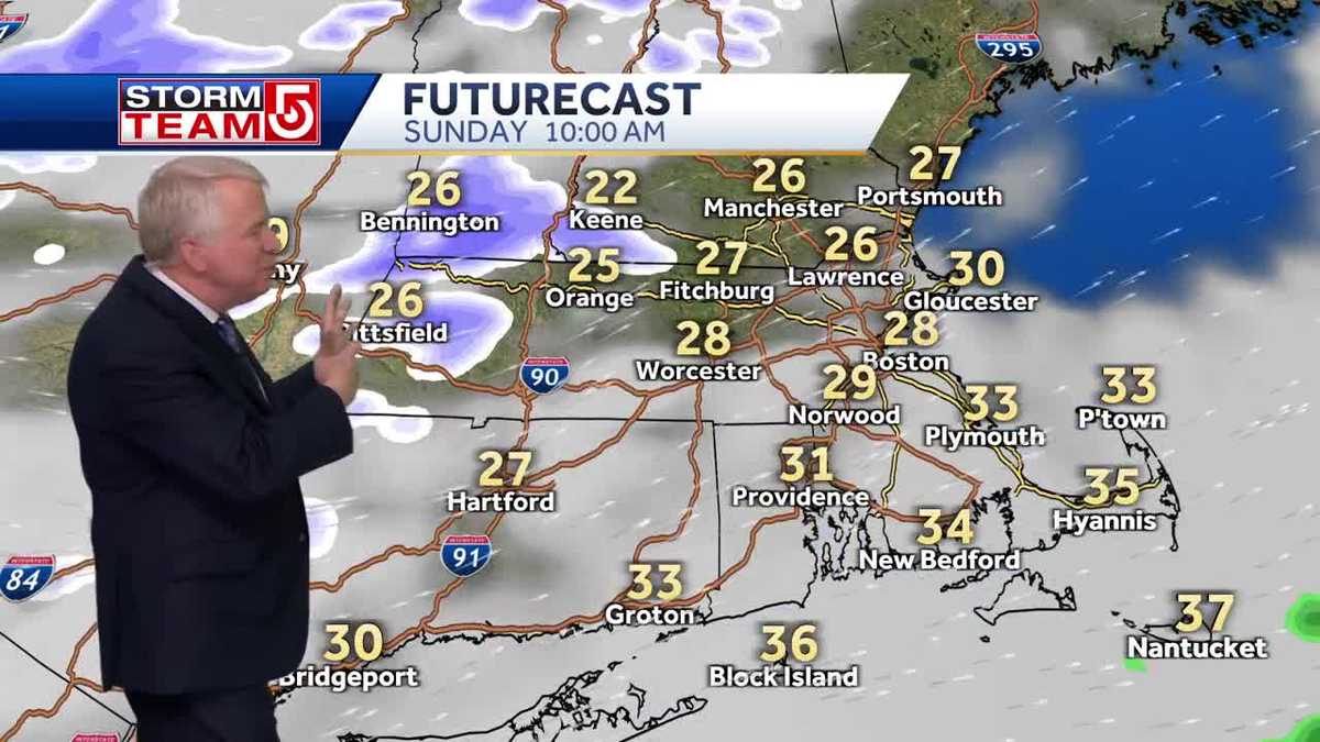 Video: Warmer weekend, possible snow and rain