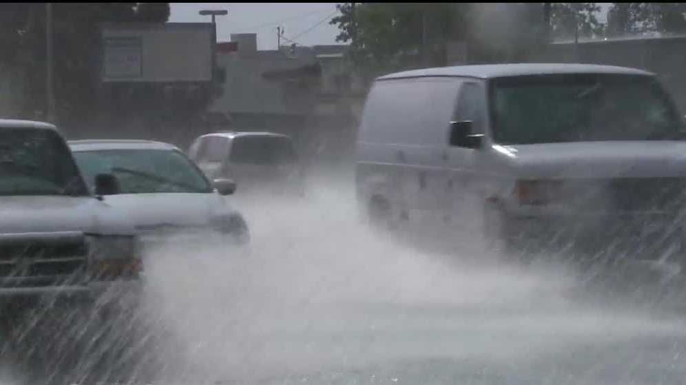 Heavy rains cause flooding in Southeast Albuquerque