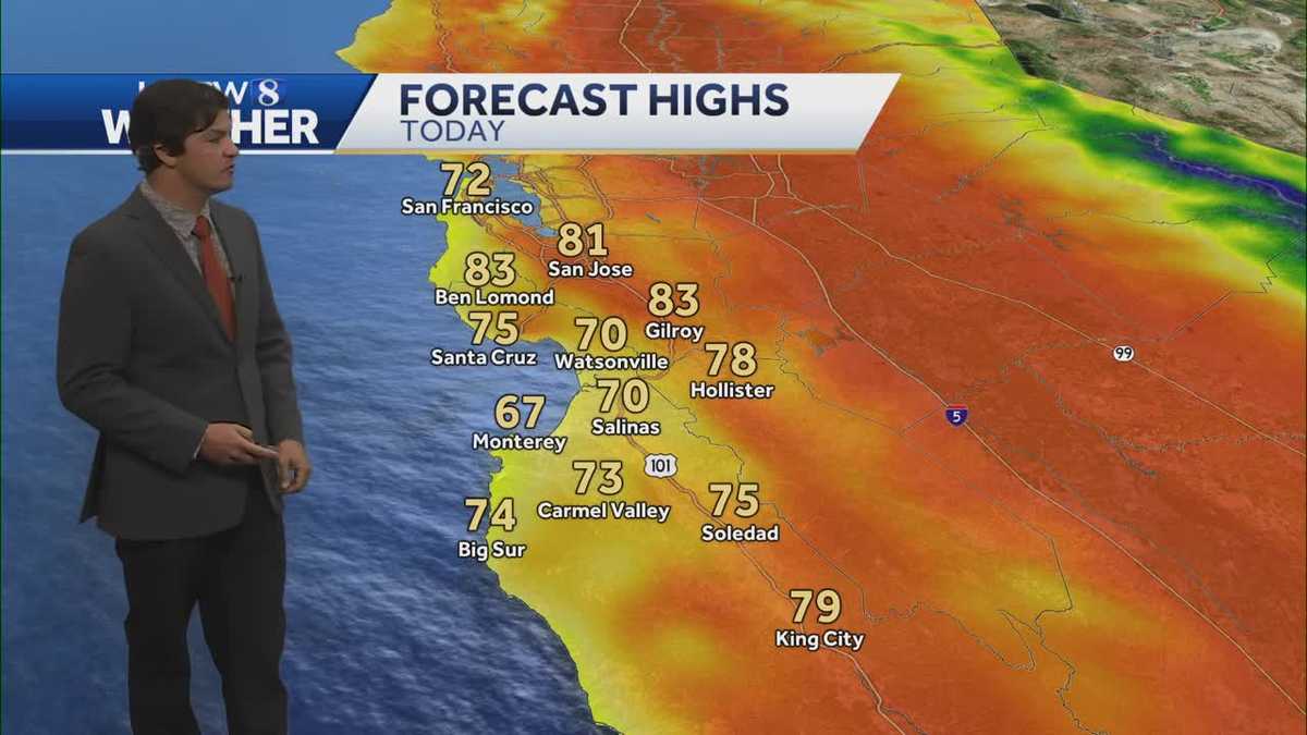 Pleasant weather this weekend as temperatures heat up into next week