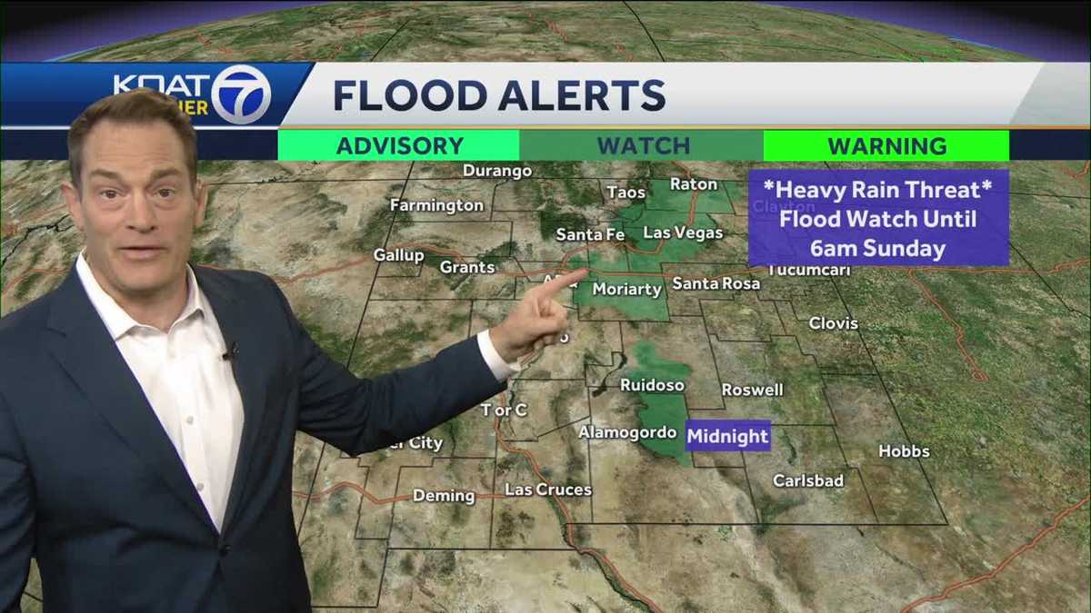 Hotter today with monsoon storms back on the increase, flood watches in ...