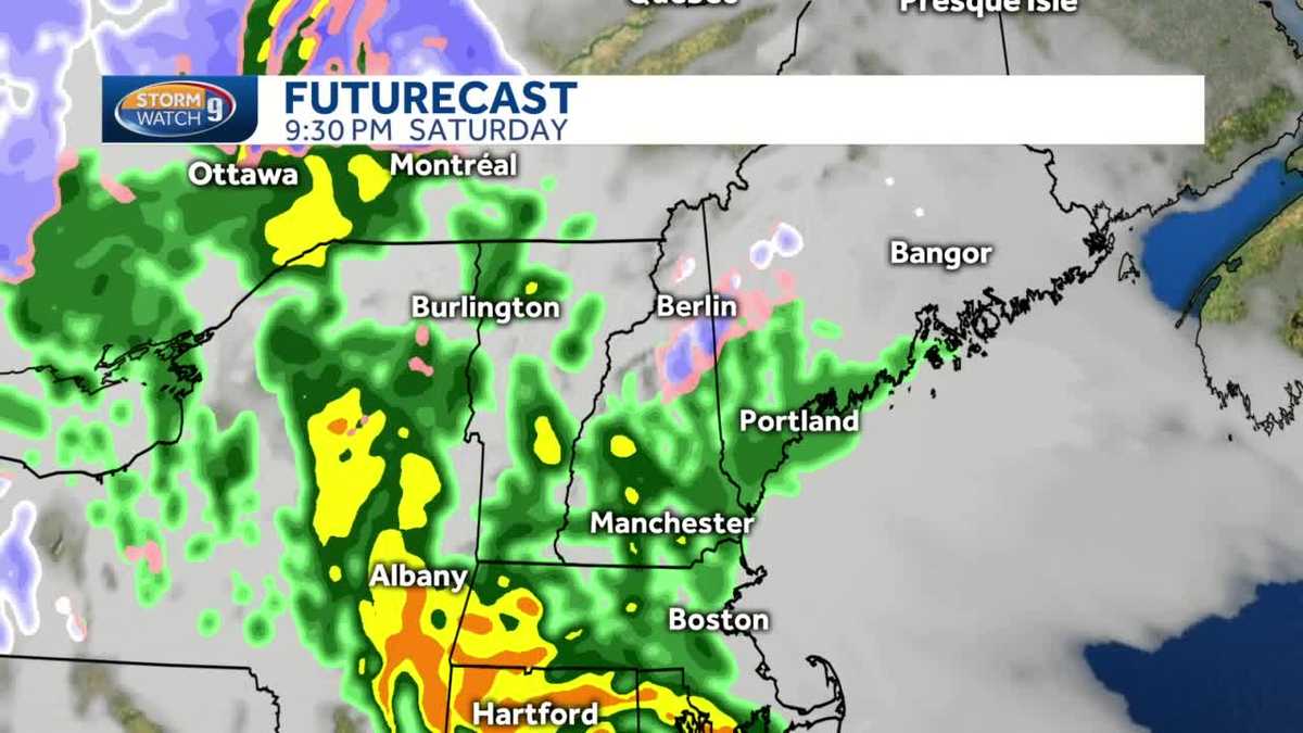 New Hampshire weather Rain for most, snow up north