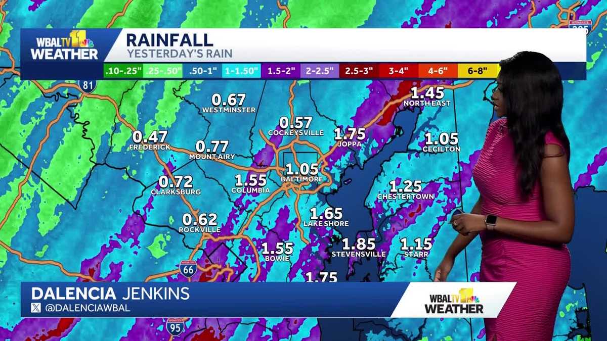 Weekend rainfall totals | Weather Talk