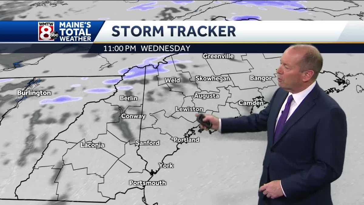 Cloudy skies and not as cold tonight