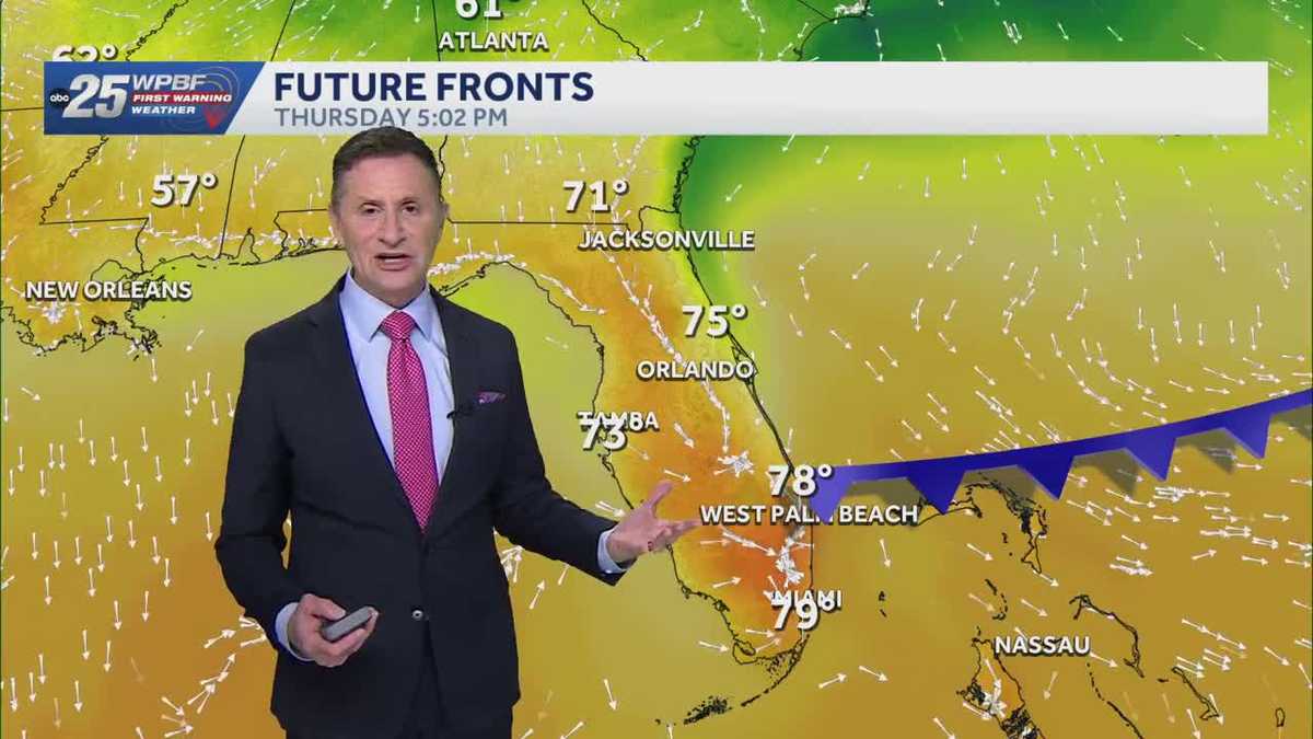 Cold fronts and rain chances in South Florida