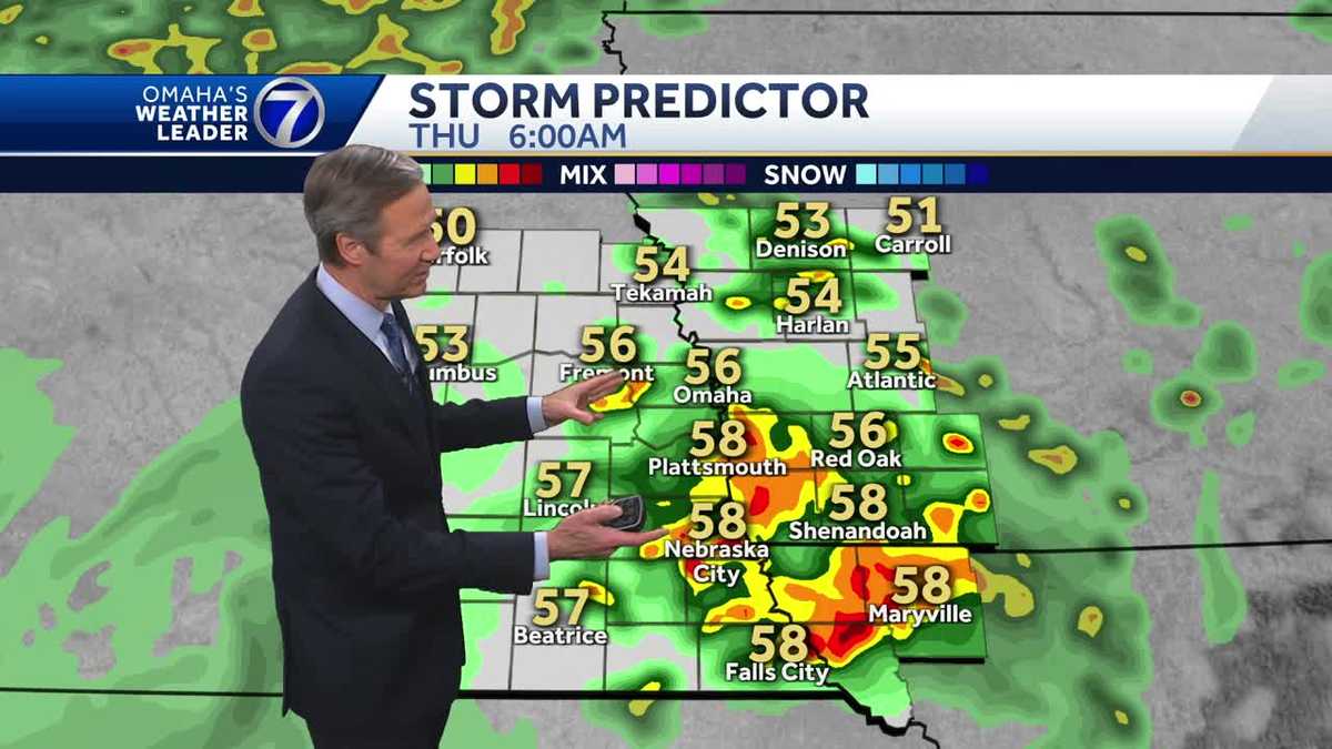 More rain late tonight in the Omaha area and again on Thursday