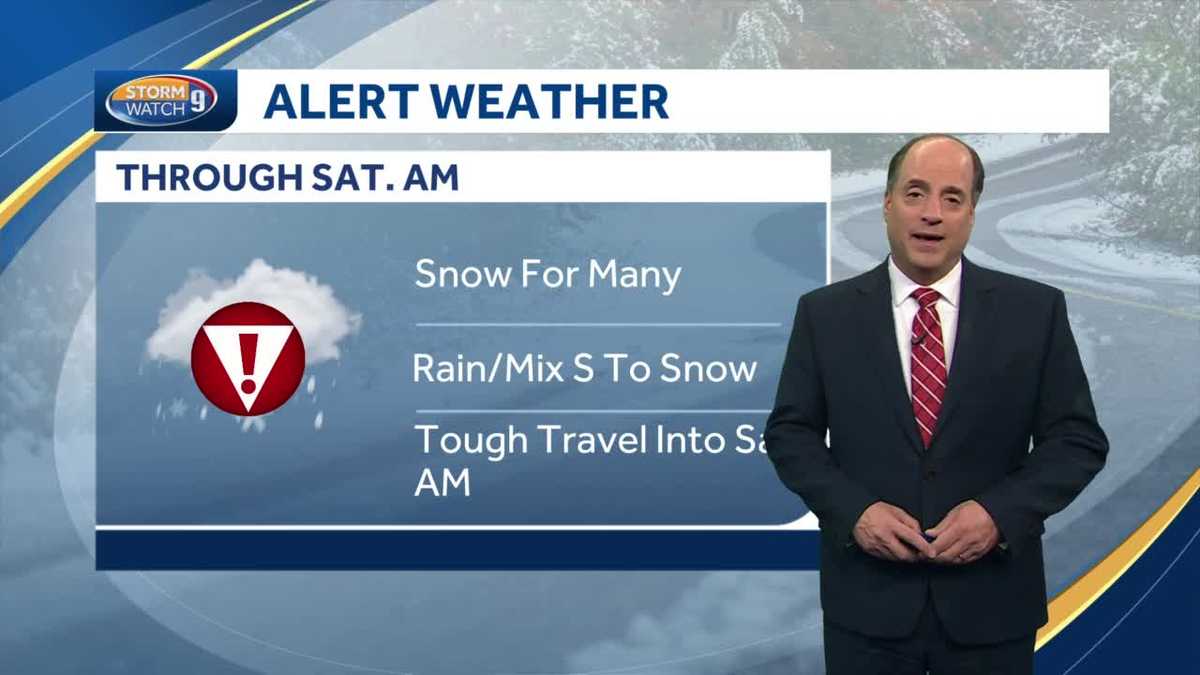 NH forecast video: Snow will make for continued tough travel