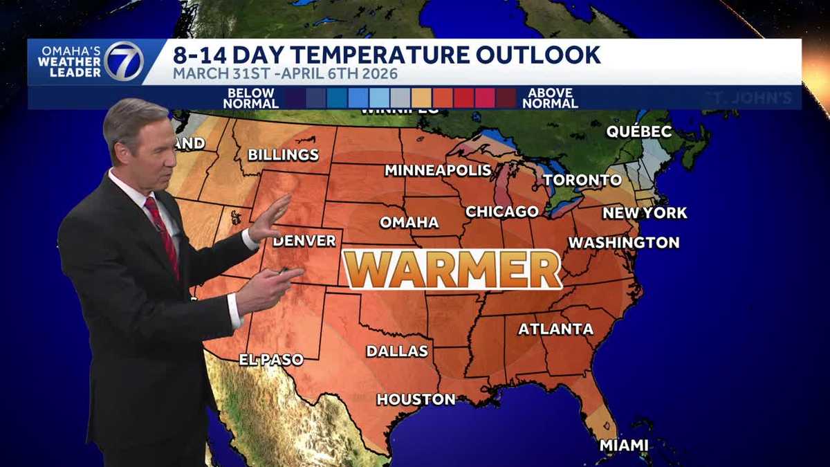 Very warm weather returns to Omaha Wednesday