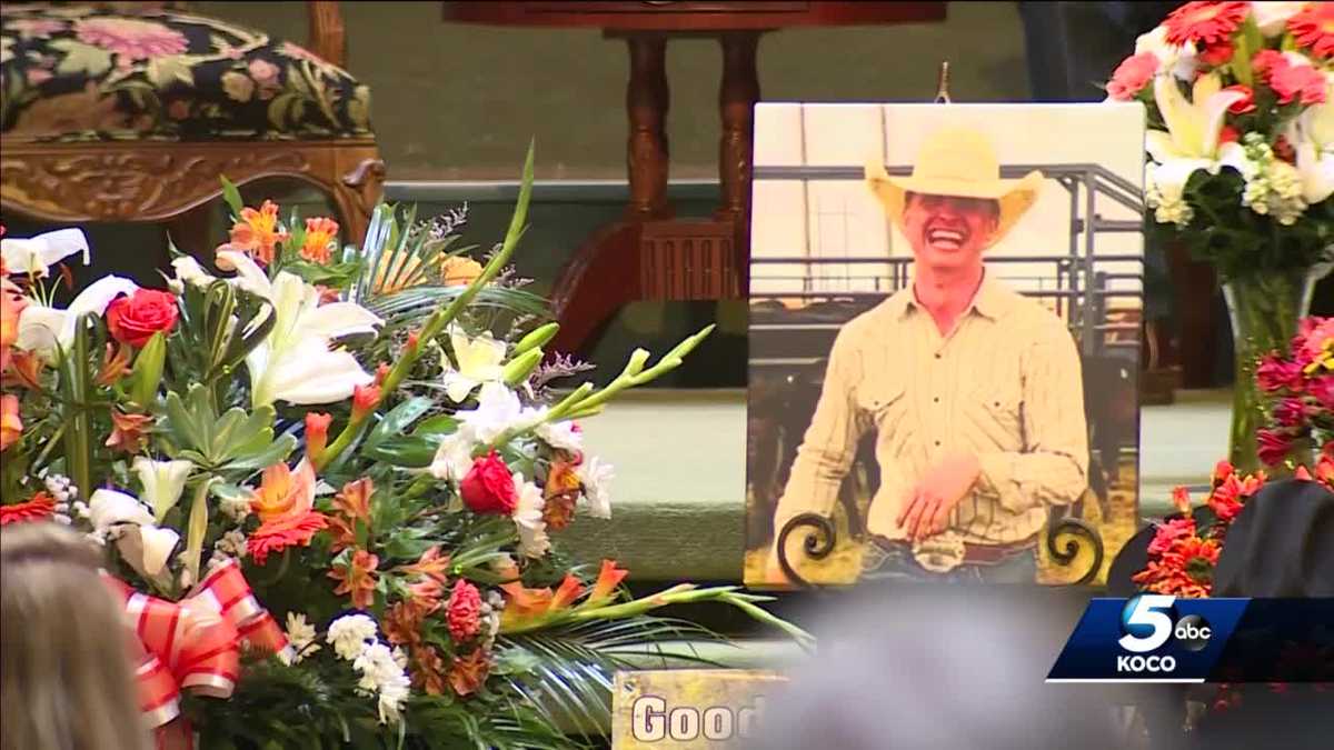 Hundreds pay their respects for OSU bull rider who died after being ...