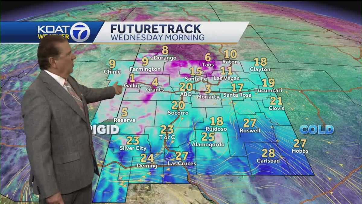 Winter cold stays in New Mexico as snow exits