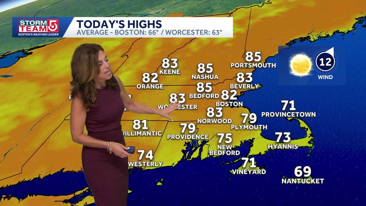 Video: Warm day with temps in 80s
