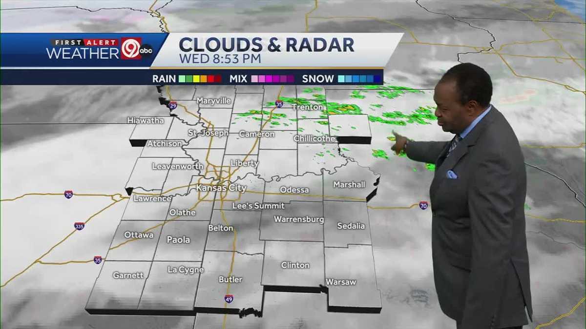 Rain, storms likely to stay east and north of Kansas City