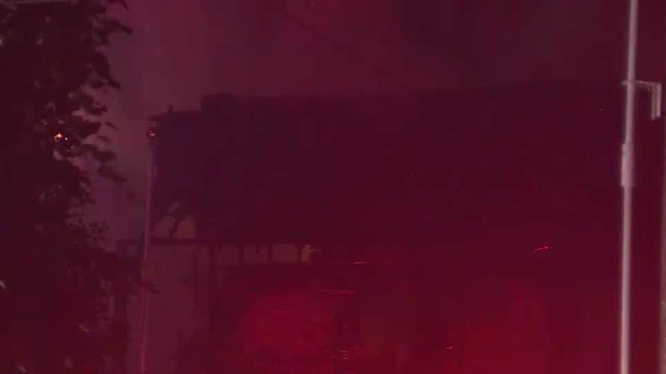 Crews battle Braintree house fire