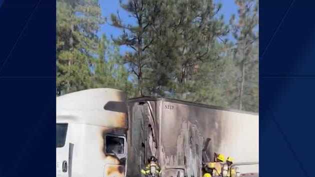 Interstate 80 traffic in Placer County slowed by big rig fire